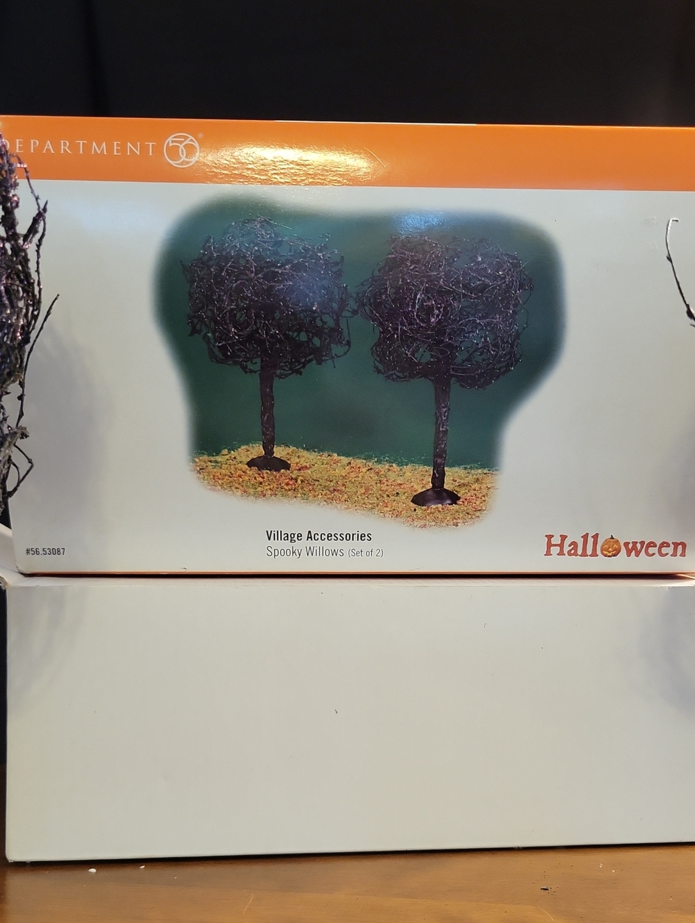 Department 56 Halloween Spooky Willows Village Accessory - Black (Set of 2)
